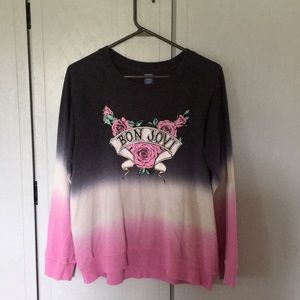 Bon Jovi Long Sleeve Fleece Shirt